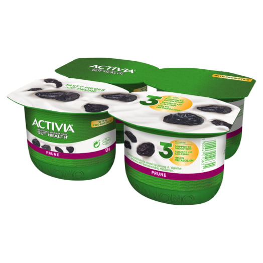 ACTIVIA Jogurt śliwkowy 4x120g