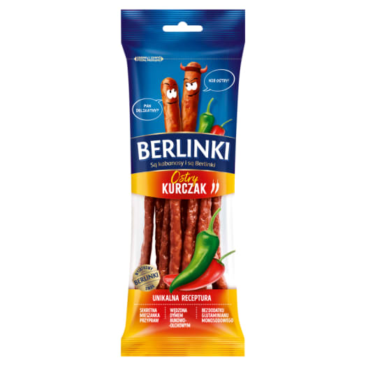 Berlinki Kabanosy berlinki ostry kurczak