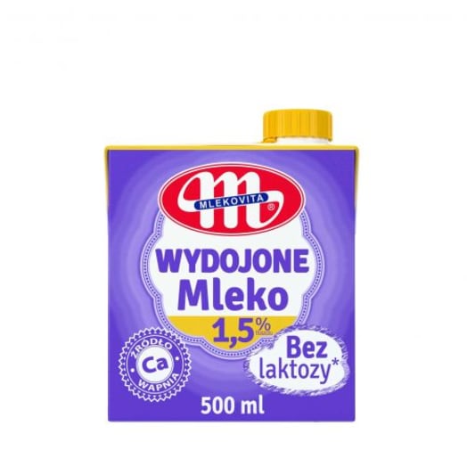 MLEKOVITA Wydojone Mleko UHT bez laktozy 1,5%