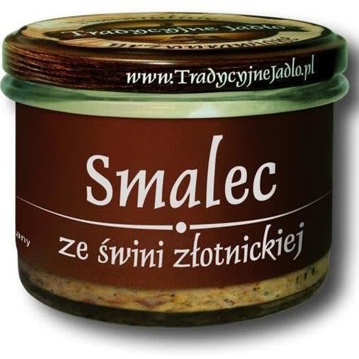 TRADYCYJNE JADŁO Smalec ze świni złotnickiej bezglutenowy