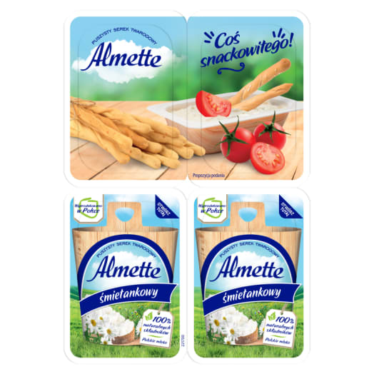 ALMETTE Serek twarogowy śmietankowy 4x30g