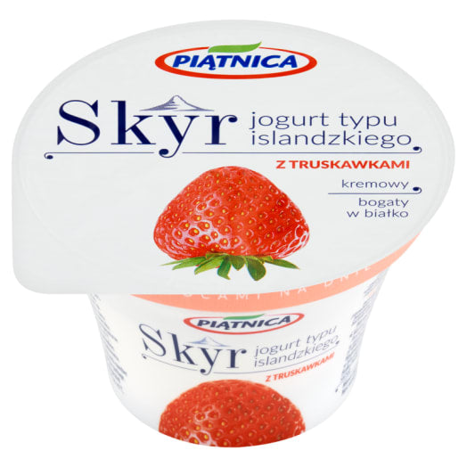 PIĄTNICA Skyr Jogurt typu islandzkiego z truskawkami