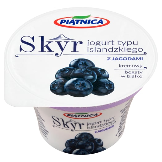 PIĄTNICA Skyr Jogurt typu islandzkiego z jagodami