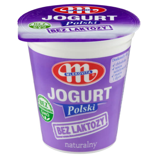 MLEKOVITA Jogurt naturalny Polski bez laktozy