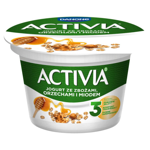 ACTIVIA Jogurt ze zbożami orzechami i miodem