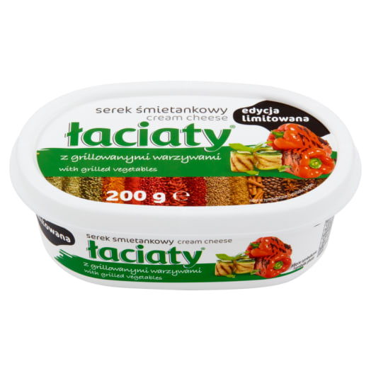 ŁACIATY Serek śmietankowy z grillowanymi warzywami