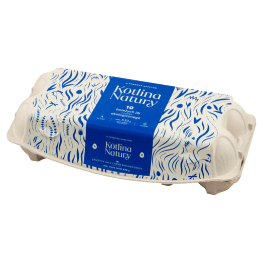 KOTLINA NATURY Jaja kurze z chowu ekologicznego - 10 szt.