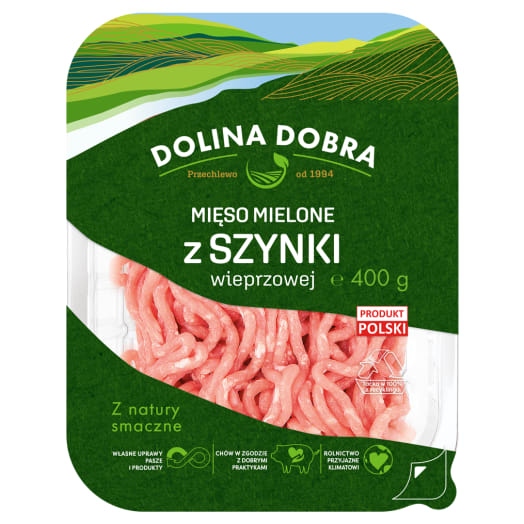 DOLINA DOBRA Mięso mielone z szynki wieprzowej