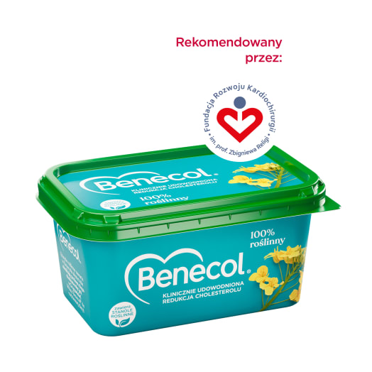 BENECOL Tłuszcz do smarowania z dodatkiem stanoli roślinnych 100 % roślinny