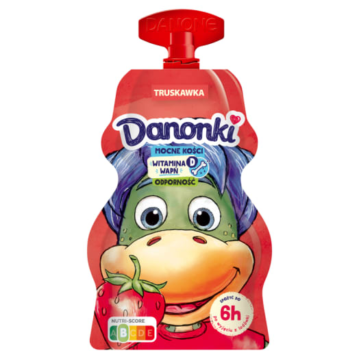 DANONKI Jogurt truskawkowy - saszetka