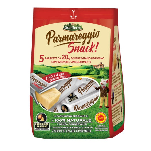 PARMAREGGIO Snack - Przekąska serowa z parmezanu 5x20g