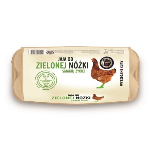 WYBIEGANE KURY Jaja wiejskie od zielonej nóżki - 10 szt.